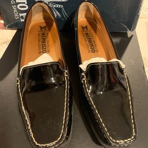Mephisto Black Patent Flats